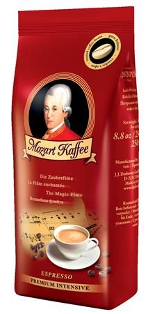 Mozart Solingen Káva "Premium Intensive", pražená, zrnková, 250 g, 4006581171821